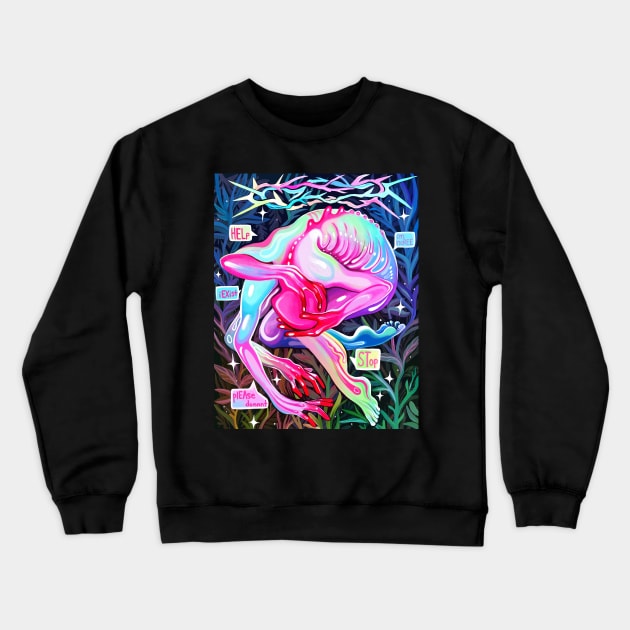 Dissociation Crewneck Sweatshirt by Bethaliceart